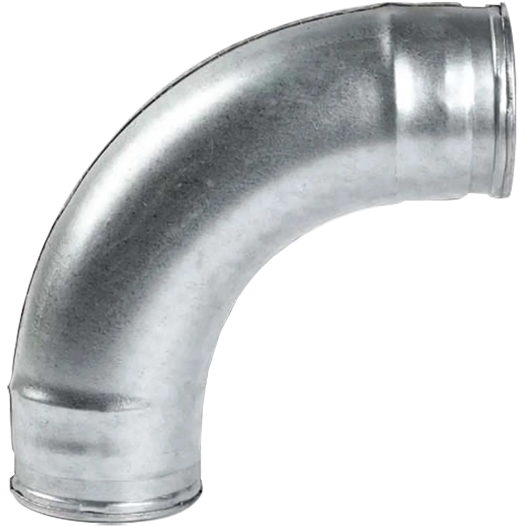 Galvanized Stamped 90&deg; Elbows - 24 Gauge